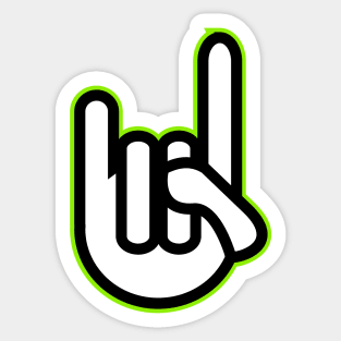 Hand signs - finger horns Sticker